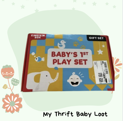 NEW Einstein Box - Gift Set of Rattles and High Contrast Book & Flash Cards (0-12 months)